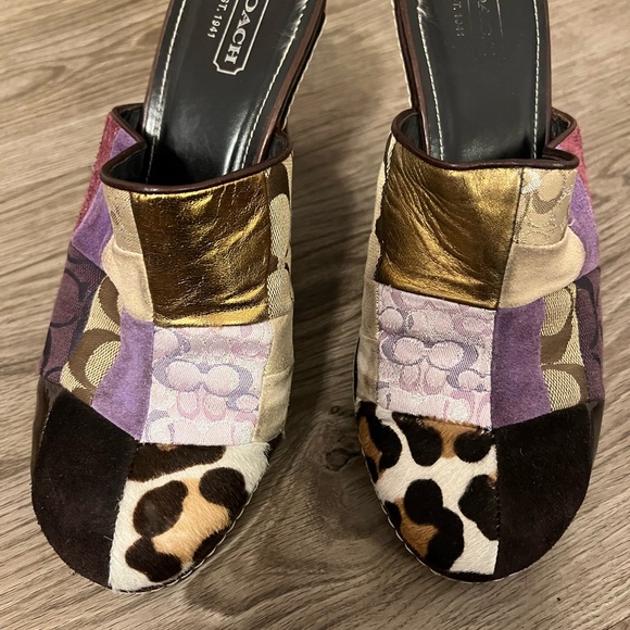 COACH patchwork mules purple - Picture 7 of 7